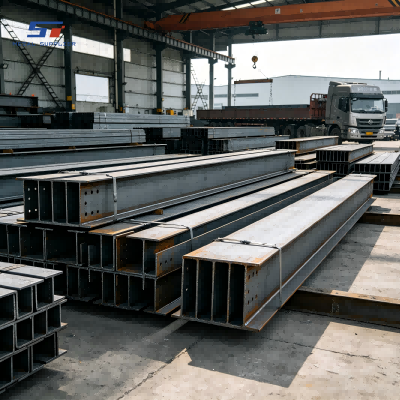 Fornitura di strutture in acciaio al carbonio per l'edilizia industriale.