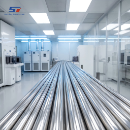 Soluzione di tubi di precisione in acciaio inossidabile per una camera bianca per semiconduttori.