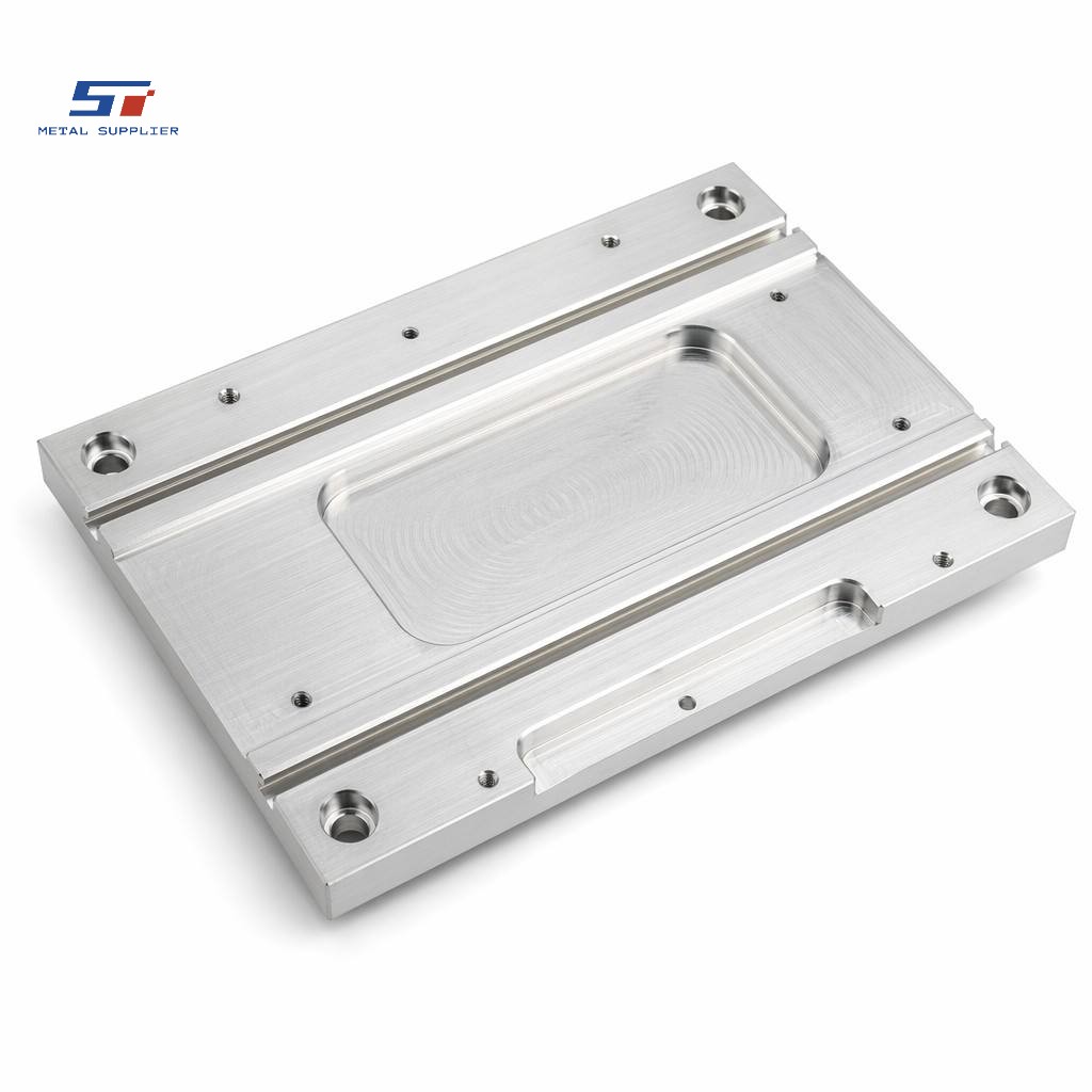 CNC milled aluminum alloy plate