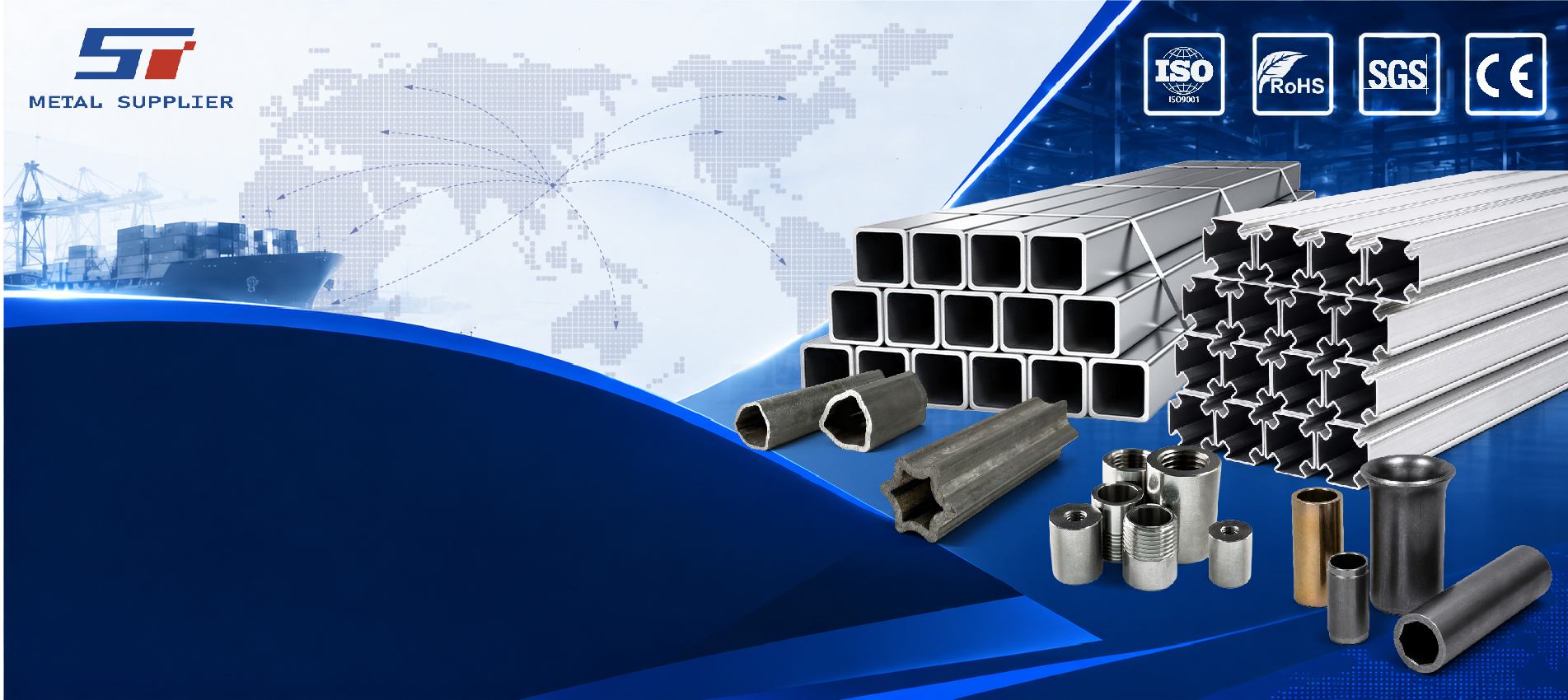 Azienda cinese produttrice di tubi in acciaio e prodotti metallici, specializzata nella produzione di tubi senza saldatura, tubi saldati, tubi in acciaio di precisione e acciaio zincato, con certificazione ISO9001.